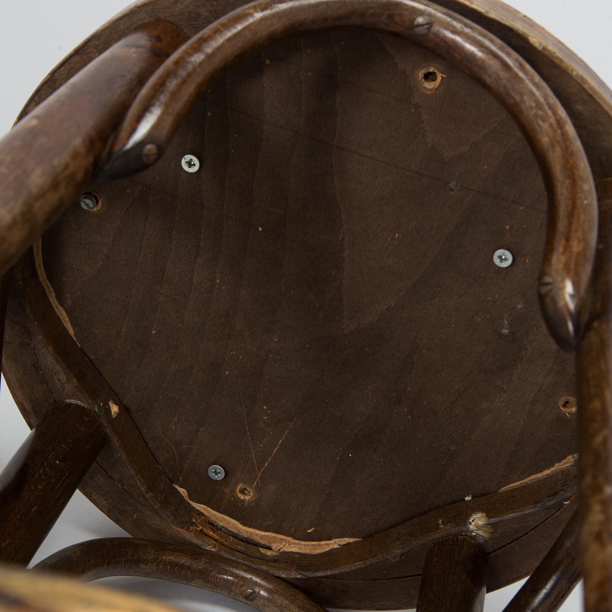 A pair of bar stools, Thonet, first half of the 20th century.