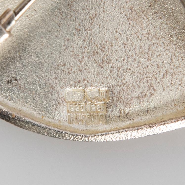 Björn Weckström, collier och brosch/hänge, "Labyrinth", silver, Lapponia.