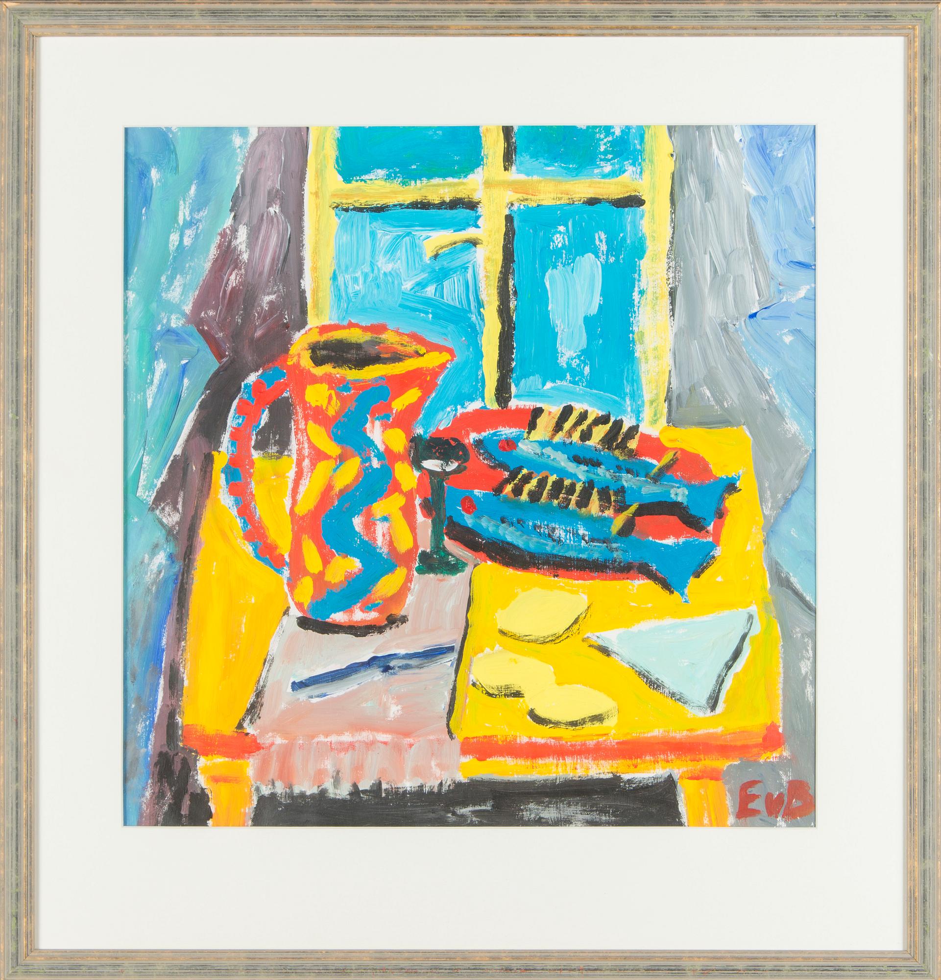 Eero von Boehm, Still Life with fish.