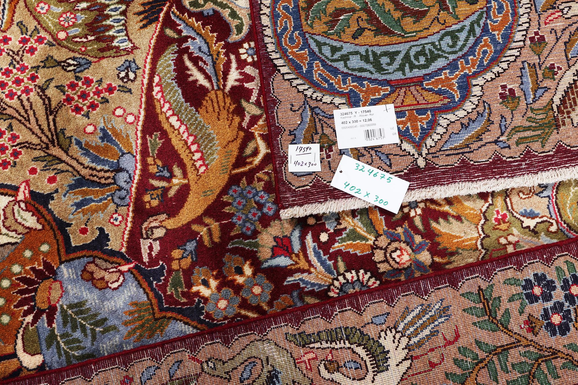 Matta, Kashmar, ca. 402 x 300 cm.