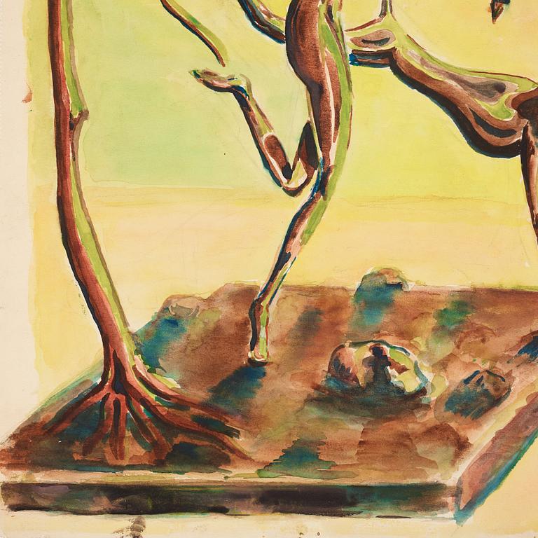 CO Hultén, watercolour and executed 1938.