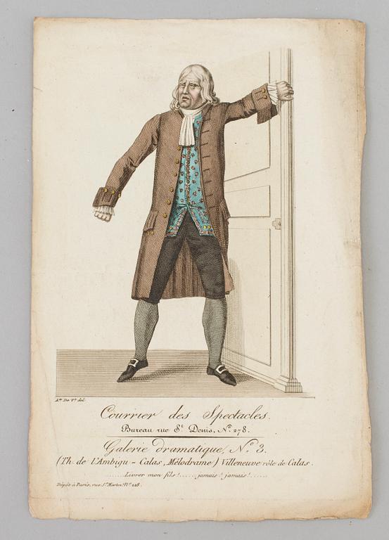 A SET OF 22 HAND COLOURED FASHION ILLUSTRATIONS, early 19th century.