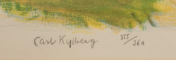 CARL KYLBERG, färglitografi, signerad och numrerad 355/360.