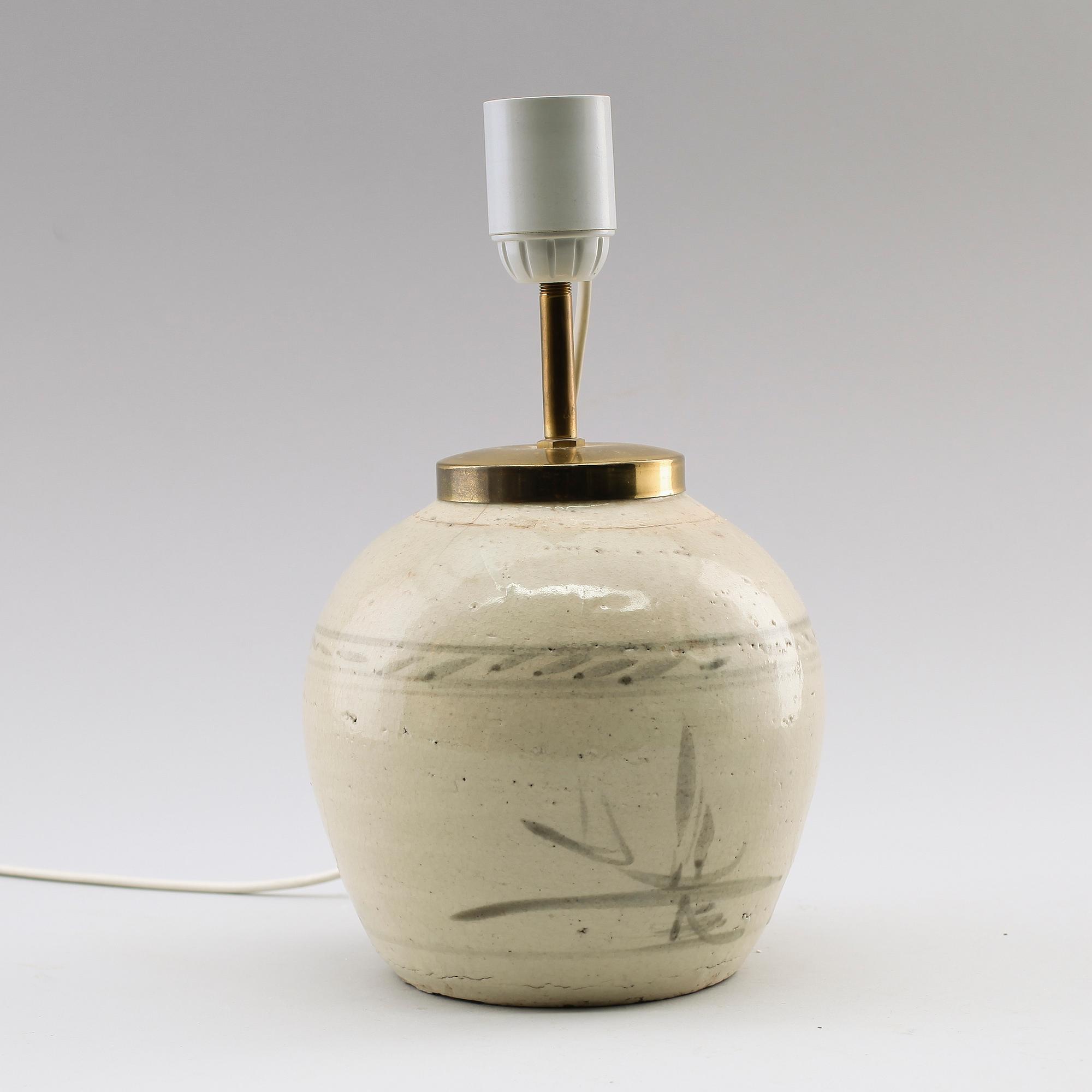 BORDSLAMPA, bojan, porslin, Kina, 1800-/1900-tal.