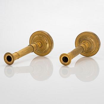 Ljusstakar, ett par, empire, Frankrike, tidigt 1800-tal.