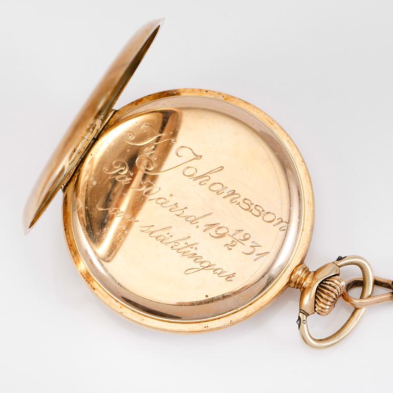 FICKUR, 14K guld, Zenith, 1900-talets första hälft.