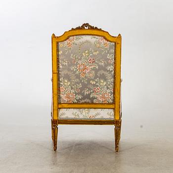 BERGÈRE / FÅTÖLJ, Louis XVI-stil, 1800-talets slut.