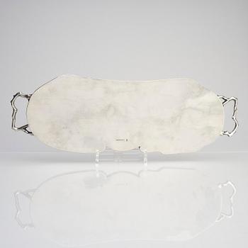 Teservis, fyra delar, silver. Hung Chong & Co, Shanghai, 1900-tal.