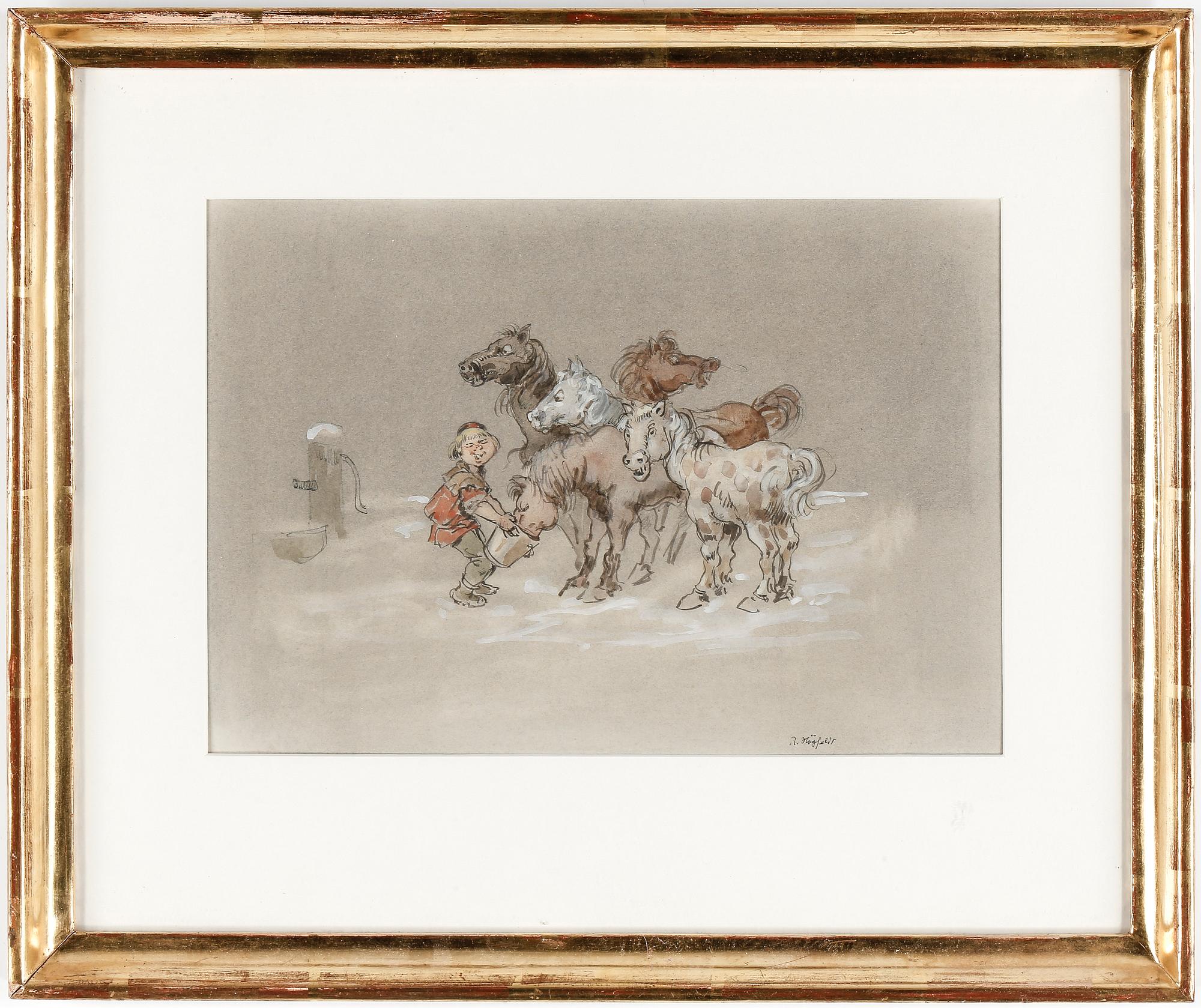 ROBERT HÖGFELDT, blandteknik, signerad.