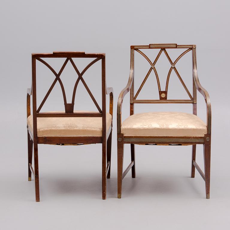 MÖBLEMANG, 6 DELAR, Ryssland, Jacob-stil, 1800-talets slut.
