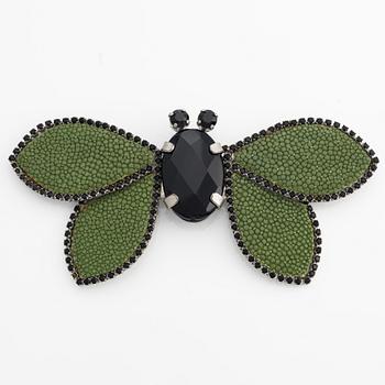 Giorgio Armani, necklace and brooch, in the shape of butterflies.