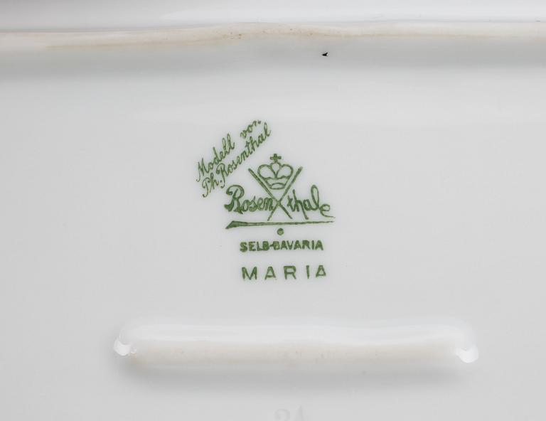 SERVIS, 34 delar, porslin, "Maria", Rosenthal, 1900-talets första hälft.