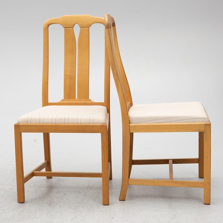 Carl Malmsten, Dining group of a table and four chairs, "Ambassador", Bodafors.