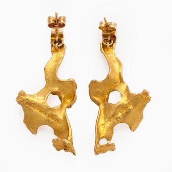 Björn Weckström, korvakorut, ”Flamingo”, 14K kultaa, Lapponia 1969.