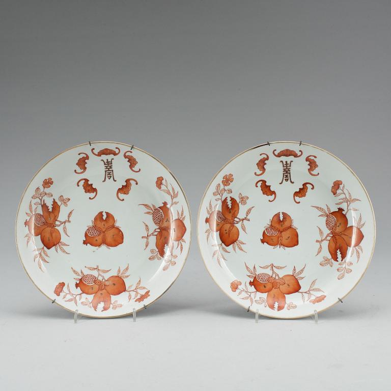 FAT, ett par, porslin, Kina, 1800-tal.