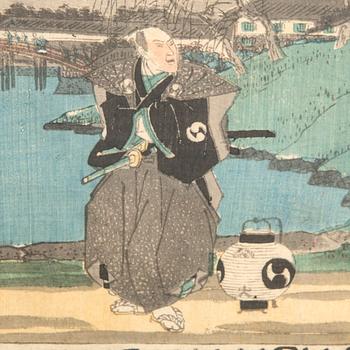 Utagawa Hiroshige I, färgträsnitt, Japan först publiserat 1847-52.