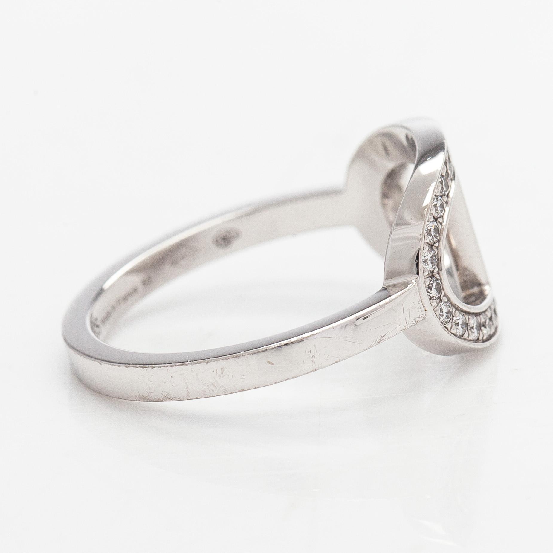 Hermès, ring, "Chaine d'Ancre Contour", 18K vitguld och diamanter.