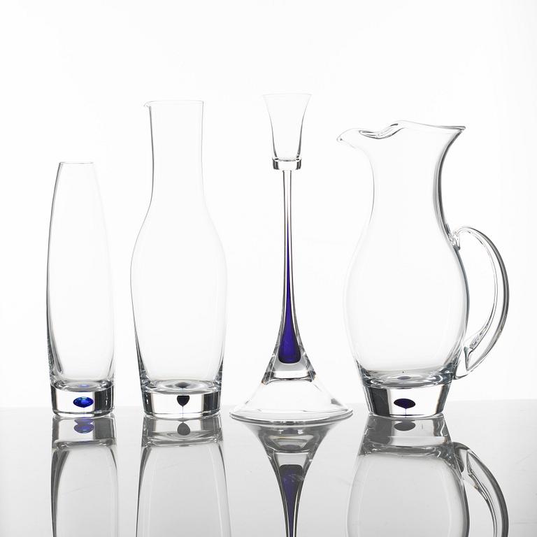 Erika Lagerbielke, glasservis, 120 delar, "Intermezzo", Orrefors.