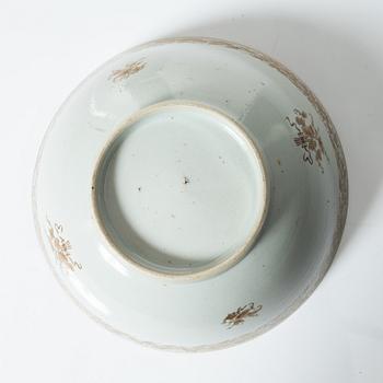 Bålskål, kompaniporslin, Kina, Qingdynastin, 1700-tal.