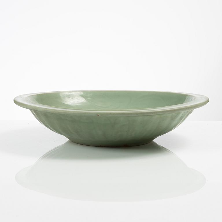 Skålfat, celadon, Kina, Mingdynastin (1368-1644).