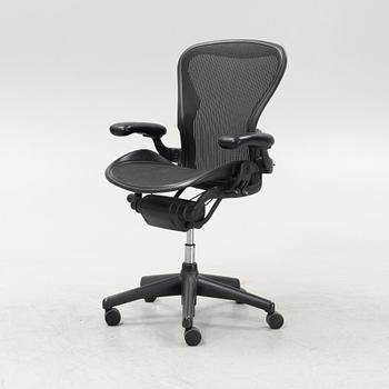 Don Chadwick/Bill Stump, an 'Aeron' swivel office chair, Herman Miller.