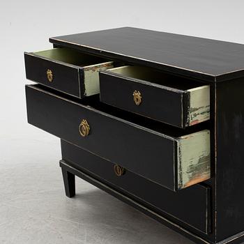 A Gustavian style chest of drawers, 19th Century.