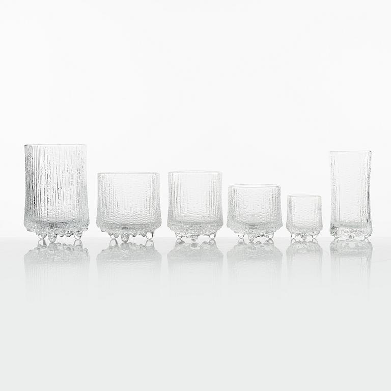 Tapio Wirkkala, a 50-piece glass servive, 'Ultima Thule', Iittala, Finland.