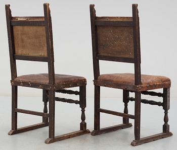 STOLAR, ett par, renässansstil, 1900-talets början.