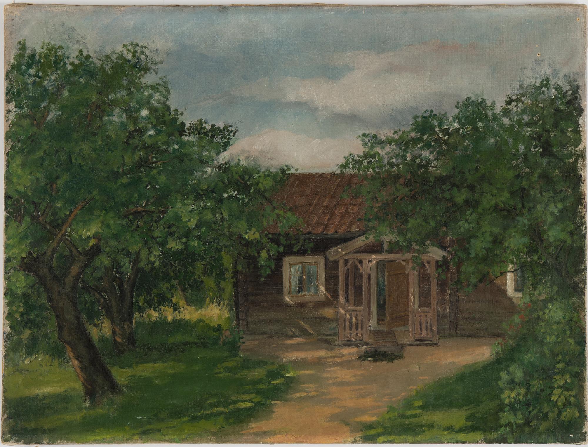 OKÄND KONSTNÄR, oil on canvas 49 x 65 cm. Signed on the stretcher Leonard Olsson.