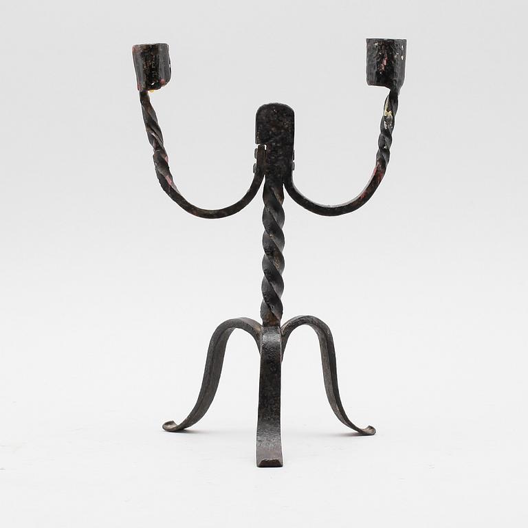 LJUSSTAKE, smide, allmoge, 1700-/1800-tal.