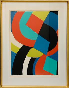 SONIA DELAUNAY, färglitografi, sign och numr 72/75.