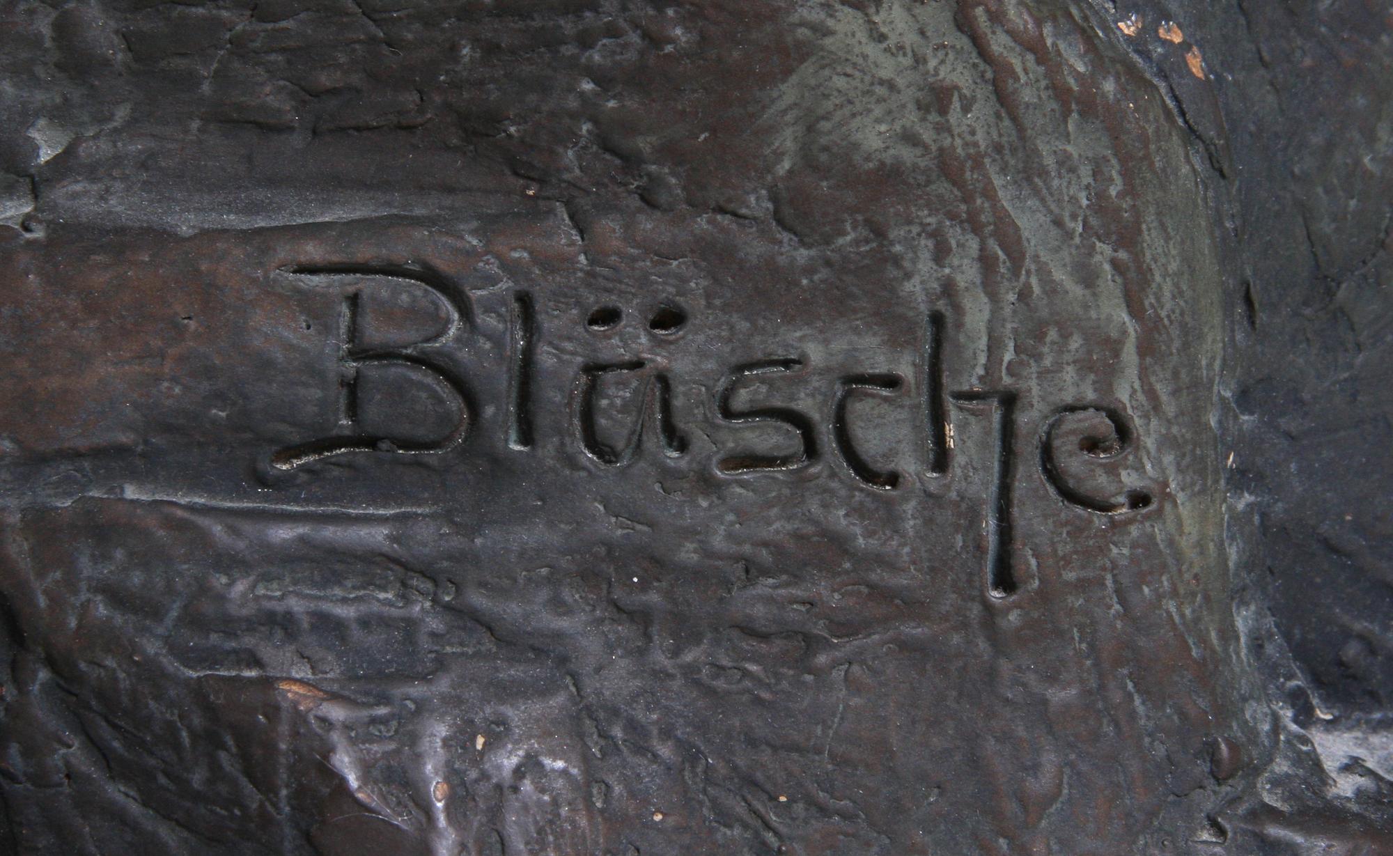 BORDSLAMPA, sign "Bläsche", 1900-talets första hälft.