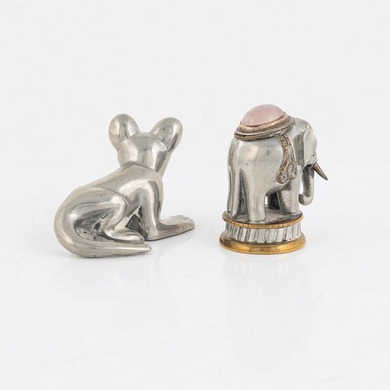 Estrid Ericson, attributed to. Two seal stamps, Firma Svenskt Tenn.