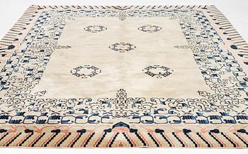 A semi.antique Chinese carpet, c 310 x 128 cm.