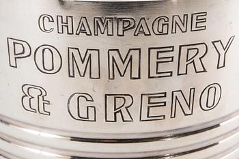 A French advertising Champagne cooler for Pommery & Greno, 20th century.
