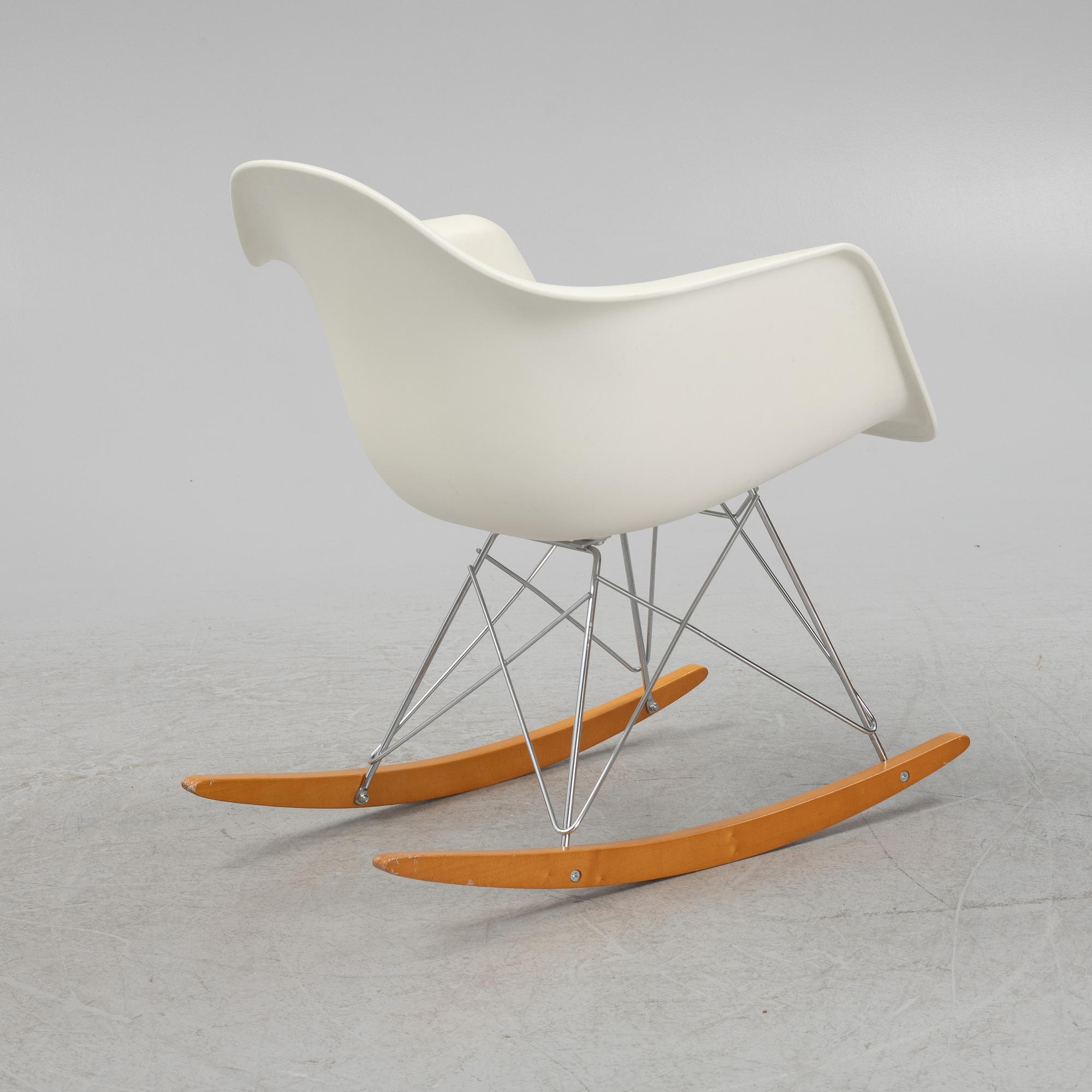 Charles and Ray Eames, rocking chair, "Eames Plastic Armchair RAR", Vitra, 21st century.