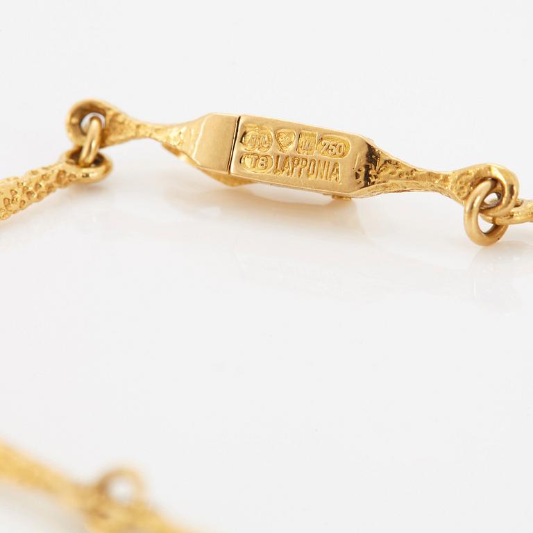 Lapponia collier 18K guld och platina.