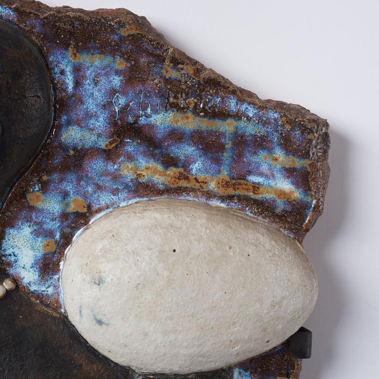 Michael Schilkin, a stoneware wall relief, Arabia, Finland 1940s.
