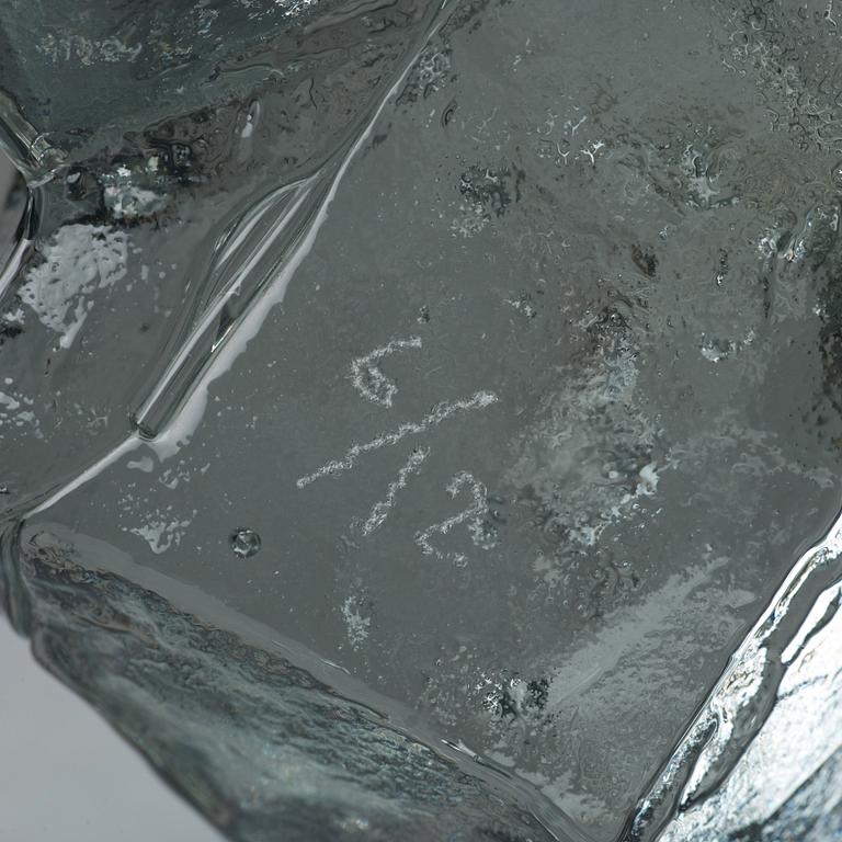 Edvin Öhrström, a "Korona" cast glass sculpture, Lindshammar, Sweden 1960's.