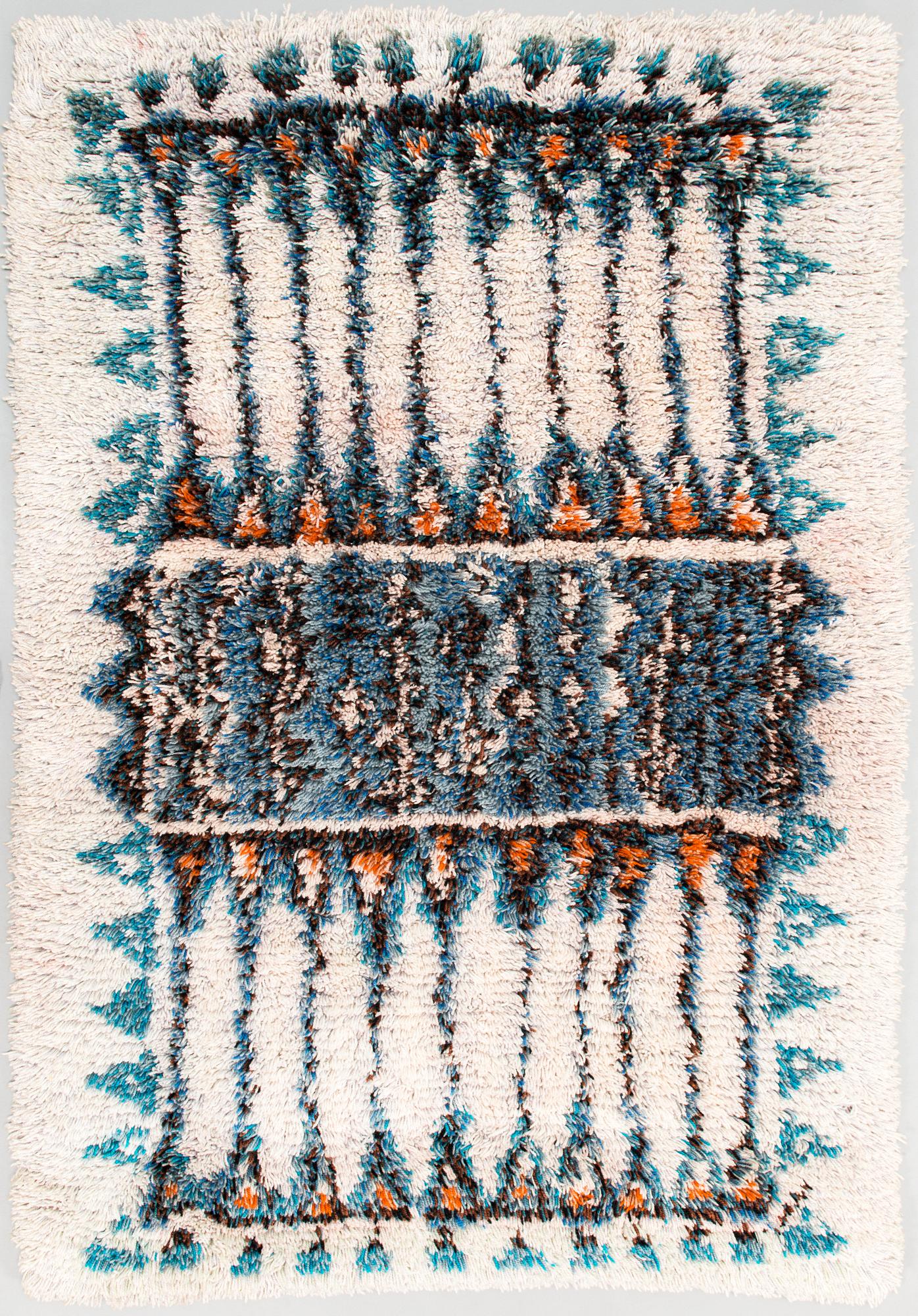 Aini Suomi, ryijy, malli Sylvi Salonen. Noin 154x106 cm.