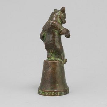 JUSSI MÄNTYNEN, sculpture, bronze, signed with initials and dated -55.