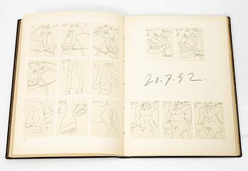 Pablo Picasso, bok, La Guerre et la Paix, signerad upplaga 25/50.