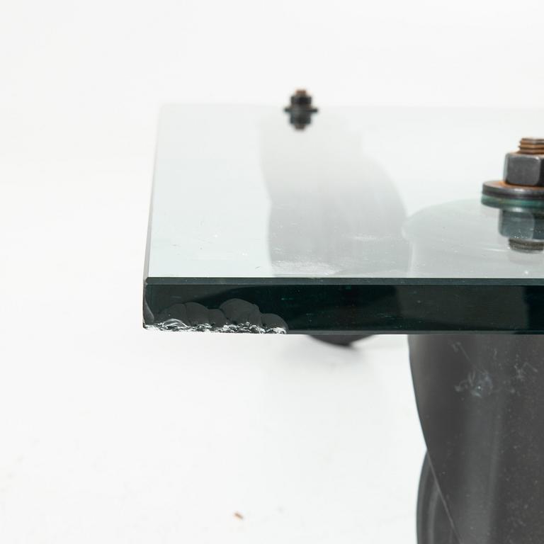 Gae Aulenti, soffbord, "Tavolo con Ruote", Fontana Arte, Italien sent 1900-tal/2000-tal.