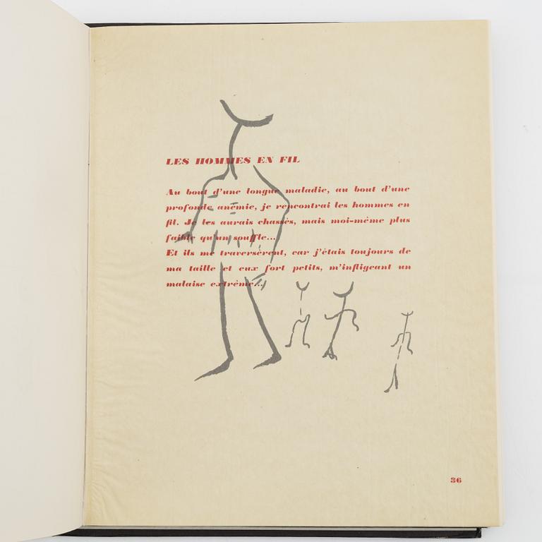 Henri Michaux, "Peintures et Dessins", 1946, exemplaire 595, and catalogues and litterature about Michaux.