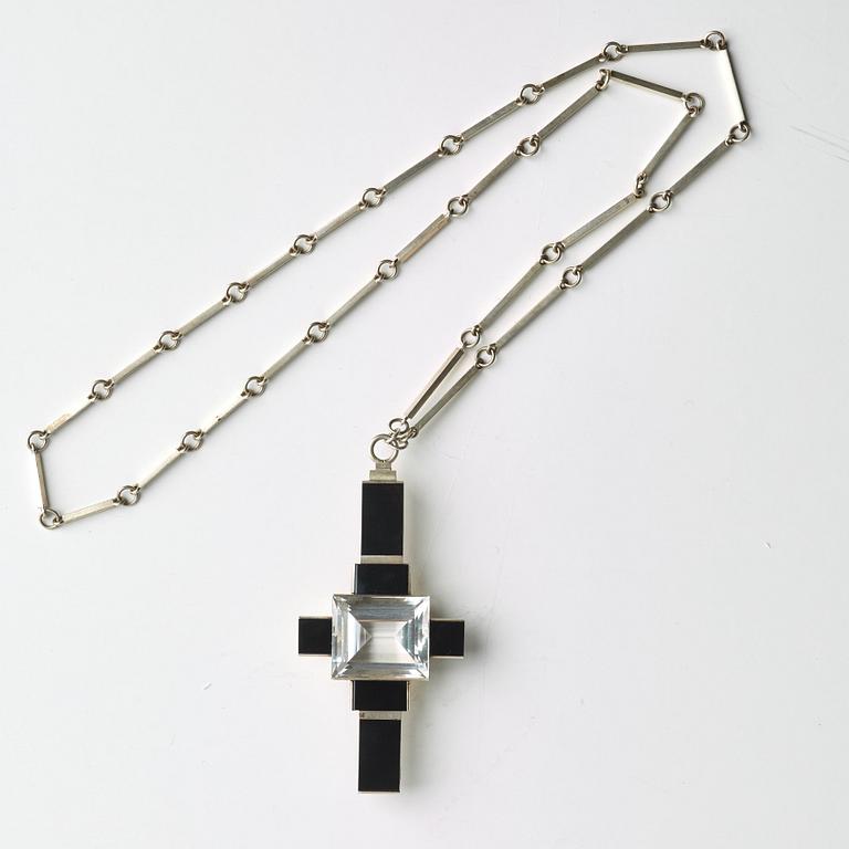 Wiwen Nilsson, hängsmycke, Lund 1937, sterling.