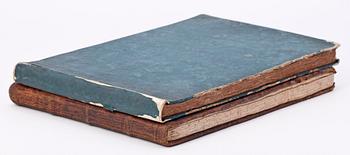 BÖCKER, 2 vol, bla "Tabulae Historico Genealogicae...Geschlechts-Tabellen.." J. Stridbeck, Augsburg troligen 1600/1700-tal.