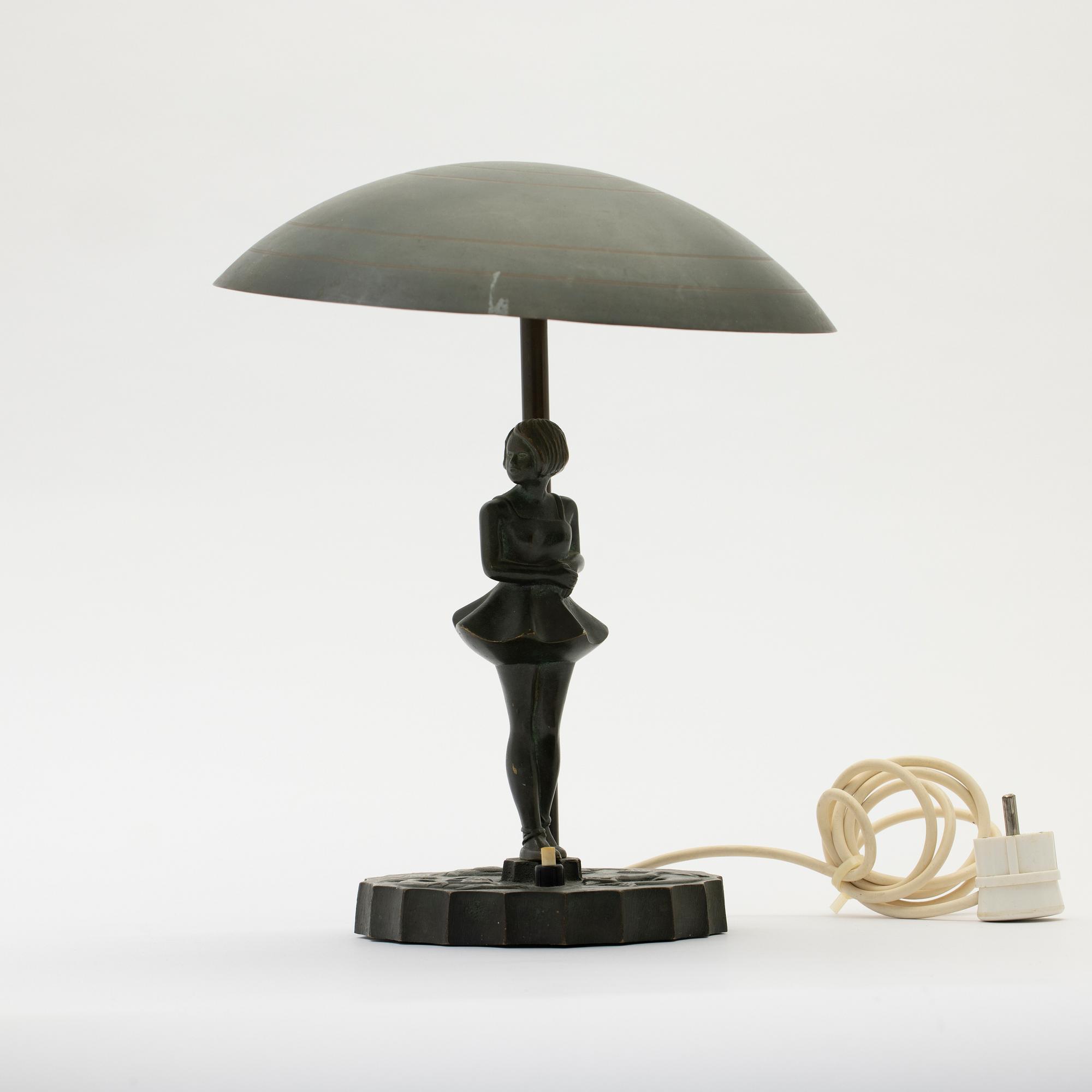 Table lamp, Malmö Metal Goods Factory, Art Deco, 1930s.