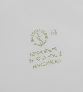 SERVIS, 26 delar, porslin, "Spaljé", Wilhelm Kåge, Gustavsberg, sent 1900-tal.