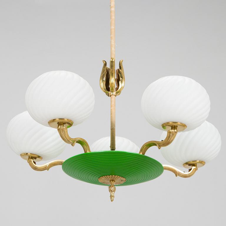 Paavo Tynell, a 1930s chandelier '1374/5 for Taito.
