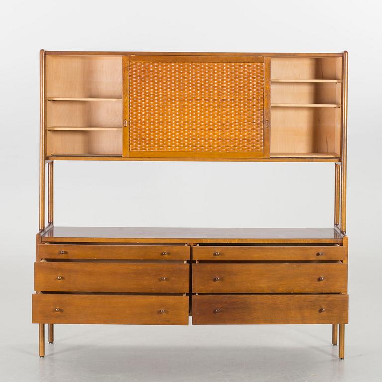 HANS J WEGNER sideboard med överdel, "RY-20" för Ry Möbler, Danmark, 1960-tal.